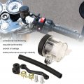 Motorcycle Oil Cup Abs Brake Reservoir Kit Metal Fluid Universal For Most Motorbike