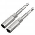 Uxcell 2 Pcs 1 4 Quick-change Hex Shank 10mm Nut Setter Driver Drill Bit 100mm Length Metric No-magnetic