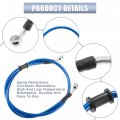 X Autohaux 35 43 Length 10mm Id Motorcycle Hydraulic Brake Line Oil Hose Pipe Stainless Steel Braided Cable For Atv Motocross