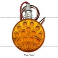 Pedestal Fender Light 30 Led 3 Round Single Stud Mount Dual Face Red Amber