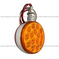 Pedestal Fender Light 30 Led 3 Round Single Stud Mount Dual Face Red Amber