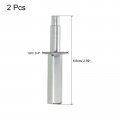 Uxcell Bifold Door Hardware 2 Pack Bi-fold Top Pivot C Closet Repair Part Kit For Sliding Wardrobes Folding Door Silver