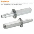 Uxcell Bifold Door Hardware 2 Pack Bi-fold Top Pivot C Closet Repair Part Kit For Sliding Wardrobes Folding Door Silver