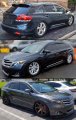 Premium M Style 3d Wavy Aero Sport Gloss Black Window Visor Rain Guard Deflector Compatible For 2008-2016 Toyota Venza
