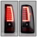 Acanii For 2003-2006 Chevy Silverado 1500 2500 3500 Black Housing Smoked Lens Led Tube Tail Lights Brake Lamps Pair