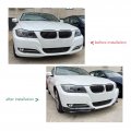2pcs Carbon Fiber Front Bumper Spoiler Lip Chin Splitter For 3 Series E90 4a Door Sedan 2009a 2011