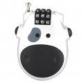 Combination Lock Cable Padlock With 3 Digit Numeric Code 80cm Extendable Heifer Shape Customized Safety For Suitcase Stroller