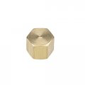 Uxcell Brass Cap 5pcs 1 8pt Female Pipe Fitting Hex Compression Stop Valve Connector 11x11mm