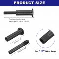 Uxcell 20 Pack Black Invisible Cable Railing Kit T316 Stainless Steel 1 8 Swage Tensioner Terminal Hidden For 2 X2 Wood Metal