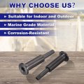 Uxcell 20 Pack Black Invisible Cable Railing Kit T316 Stainless Steel 1 8 Swage Tensioner Terminal Hidden For 2 X2 Wood Metal