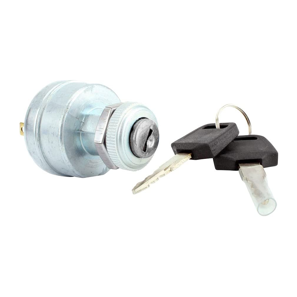 Ignition Key Switch Lock With 345048 410103400 Silver Classic Style