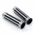 Httmt Mt291-016- Motorcycle 7 8 Hand Grips Fit Compatible With Suzuk Kawasak Bike Chromed