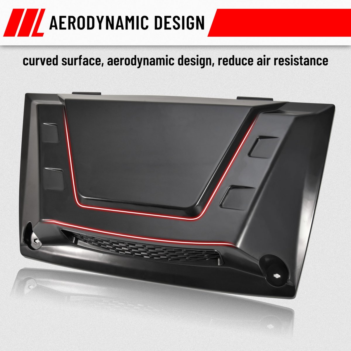 Sautvs Sport Hood Scoop Kit For Kawasaki Mule Pro Turbo With Mesh Grill