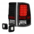 Black Housing Led Tail Light Full-led License Plate Lamp Assembly Replacement Bundle For 2009-2018 Dodge Ram 1500 2500 3500 