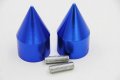 Hongk- Spike Bar Ends Compatible With Kawasaki Ninja 250 500 Zx600 Zx6 636 Zzr600 Zx6r Zx6rr Blue B01bw4scne
