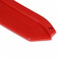 Labwork 4 Pieces Universal Car Front Bumper Lip Spoiler Splitter Body Kit Bright Black Red Tongue