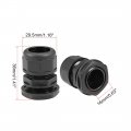 Uxcell Waterproof Cable Gland Corrugated Tube Joint Ad15 8 Adjustable Locknut Pipe Clamps 3pcs
