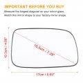 Car Rearview Right Passenger Side Heated Mirror Glass Replacement W Backing Plate For Toyota Prius 2004-2009