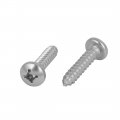 Uxcell M5 5x25mm 316 Stainless Steel Phillips Pan Round Head Self Tapping Screws 15pcs