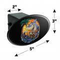 Shark Surfboard Surfing Tropical Ocean Beach Oval Tow Trailer Hitch Cover Plug Insert