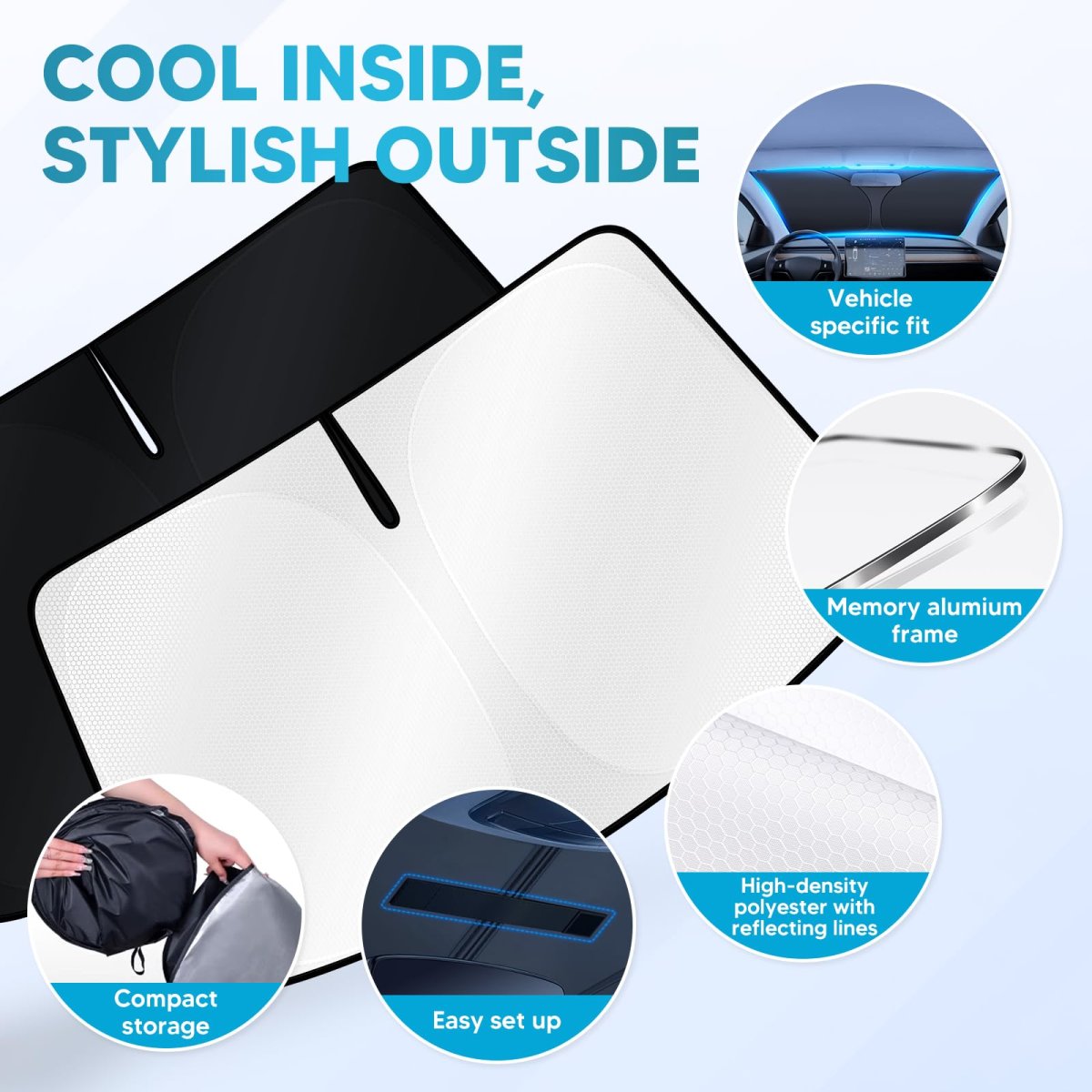 Cartist Windshield Sun Shade Fits For Subaruester 2019-2025 2026 Carshade For Forester Accessories Foldable Sun Shadwindshield