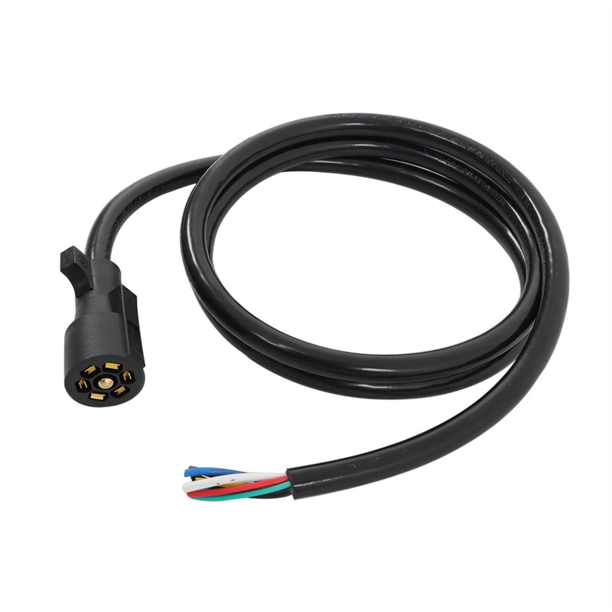 7-way 7-pin Trailer Cable-7ft Connection Line