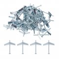 Uxcell 60pcs Spring Toggle Bolt Anchors 1 8 X2 Butterfly Male Thread Loaded Hollow Wall Round Head
