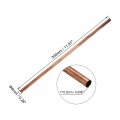 Uxcell Copper Round Tube 8mm Od 0 2mm Wall Thickness 300mm Length Straight Pipe Tubing