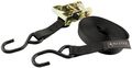 All10182 Ratchet Binder Cargo Strap 16 Ft Long And 1 In Wide 1000 Lb Capacity Black Nylon With Stainless Steel For Trailers 