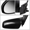 To1320321 Oe Style Manual Driver Left Side View Door Mirror Compatible With Toyota Yaris Hatchback 15-18