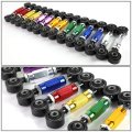 Auto Dynasty Aluminum Rear Lower Toe Adjustment Kit Black Control Arms Compatible With Civic Integra Crx Del Sol