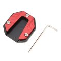 Motorcycle Side Stand Plate High Strength Parking Stability Kickstand Support Pad Universal Red For Scooters Bikes Outdoor