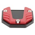 Motorcycle Side Stand Plate High Strength Parking Stability Kickstand Support Pad Universal Red For Scooters Bikes Outdoor