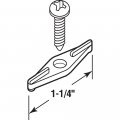 Prime-line Pl 14616 Double Wing Clip Plastic White 100 Pack