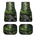 Rainforest Landscape Car Floor Mat Set Universal Fit 4-piece Scenery Automotive Mats All Weather Anti-slip Protectionpets 