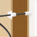 8pcs Cable Grommet For 5 8 Inch Wall Hole Silicone Routing Kit Anti-slip Pass Through Accessories Ethernet White 