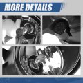 Auto Dynasty Halogen Model Front Bumper Driving Fog Light Lamps With Switch And Bezels Compatible Nissan Altima 19-22 Driver
