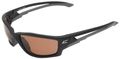 Edge Eyewear Tsk215 Kazbek Polarized Safety Glasses Black With Copper Driving Lens 