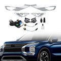 Front Fog Lights Lamps Assembly Replacement For Mitsubishi Outlander 2022-2024 Left And Right Side With Bezel Switch Mi2562103 