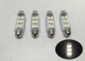 4 Pcs Marine Rv Auto Boat Trailer Bus Part Led Bulb Festoon Warm White Light 5w 