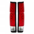 Hecasa Led Pair Tail Lights Compatible With 1986-1997 Nissan Hardbody Rear Brake Lamps Assembly Taillights Driver Passenger