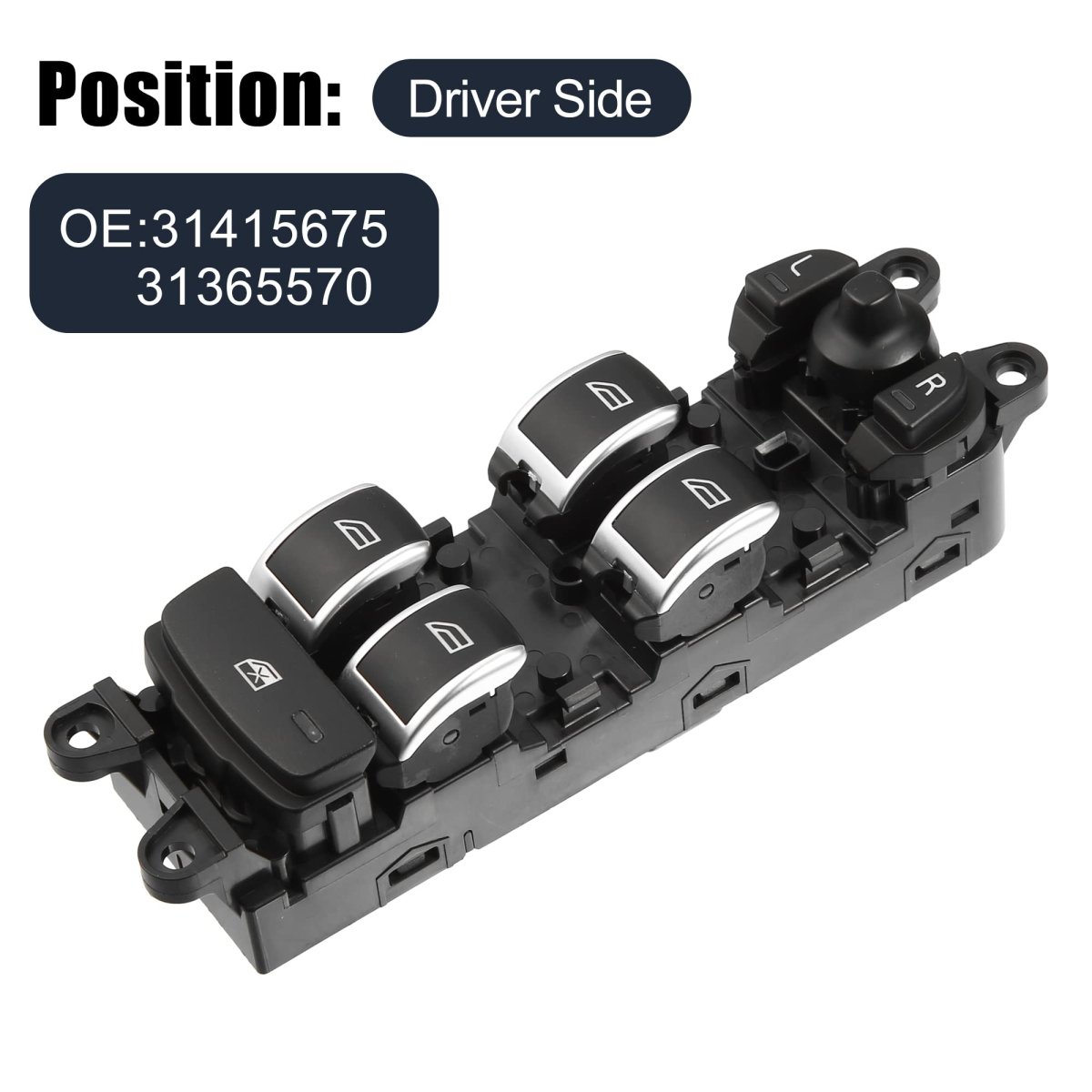 31415675 Car Master Power Window Switch Front Driver Side For Volvo S60 2011-2018 Xc60 2009-2017