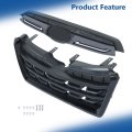 Front Upper Grille Black With Chrome Molding Mesh Style Replacement For Forester 2022 2023 2024 91121sj410