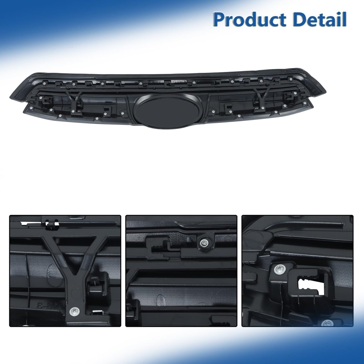Front Upper Grille Black With Chrome Molding Mesh Style Replacement For Forester 2022 2023 2024 91121sj410