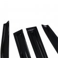 Wflnhb Outside 4 Pieces Black Window Visors Shade Sun Rain Wind Guards Cover Acrylic Replacement For 2001 2002 2003 2004 2005