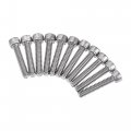 Uxcell 10-24x1 Hex Socket Head Cap Screw Bolts 304 Stainless Steel Polished 25pcs