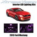 Xtremevision Ford Mustang 2015 8 Pieces Pink Premium Interior Led Kit Package Installation Tool 
