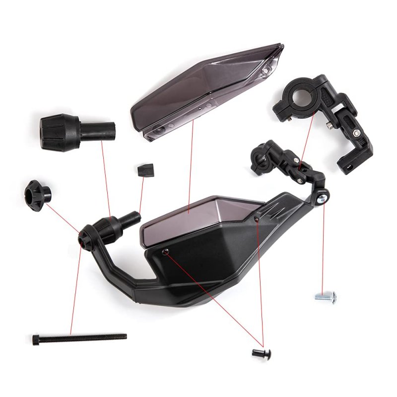 Universal Motorcycle Hand Guards Motocross Dirt Bike Brush Protector For 22mm And 25mm Handlebars Mths105 Abs Plastic Guard