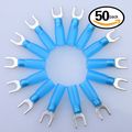 Glarks 50pcs 16-14 Gauge 10 Nylon Heat Shrink Waterproof Quick Disconnect Electrical Insulated Crimp Terminals Connectors 