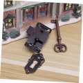 Osaladi Box Cabinet Furniture Hinges Archaize Padlocks Vintage Rustic Hook Locks Spring Case Clasp Luggage Latches Buckle